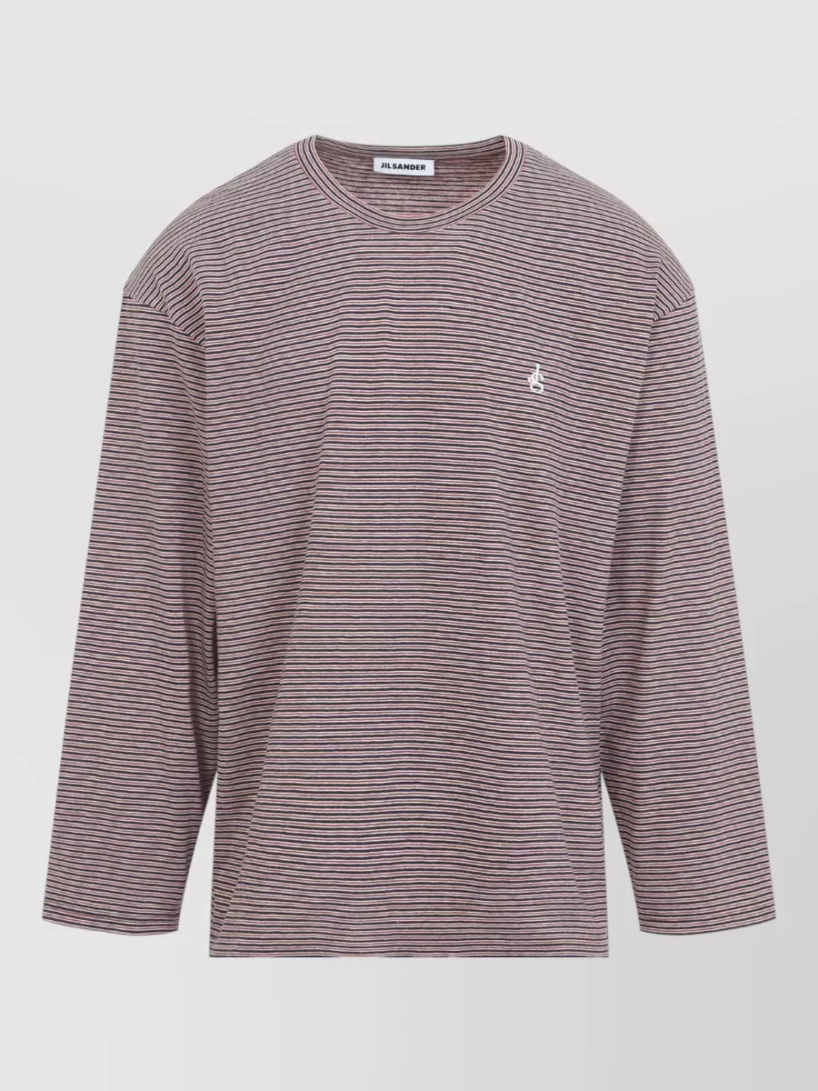 Jil Sander Striped Relaxed-Fit Long-Sleeve T-Shirt
