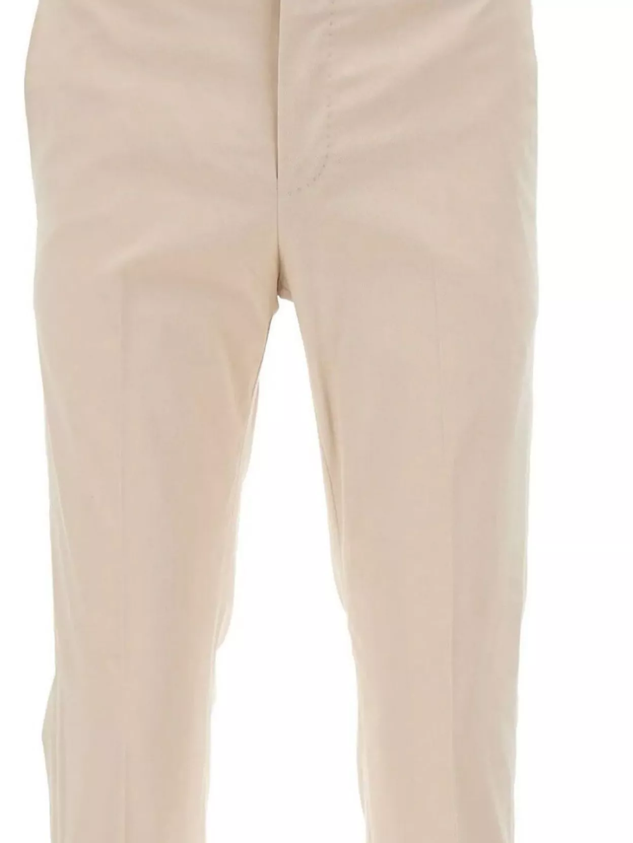 Pt Torino Straight Leg Trousers With Belt Loops And Pockets