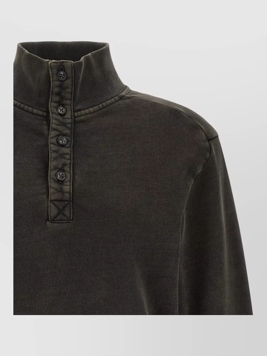 Entire Studios Cotton Ribbed Turtleneck Sweatshirt