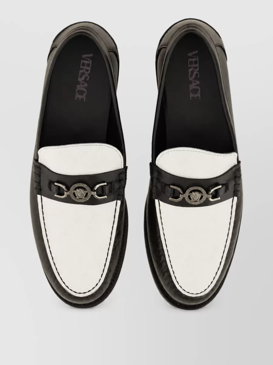 Versace leather loafers
