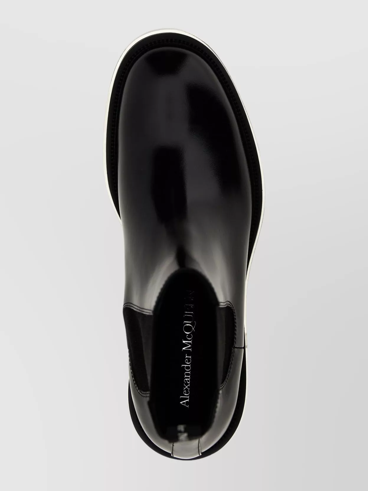 Mc Queen Chelsea Boots With Chunky Sole And Pull Tab