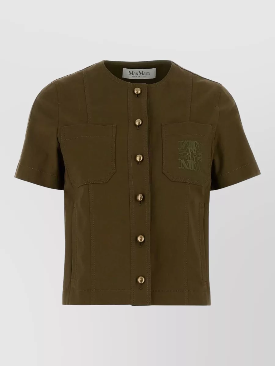 Max Mara stretch cotton blouse