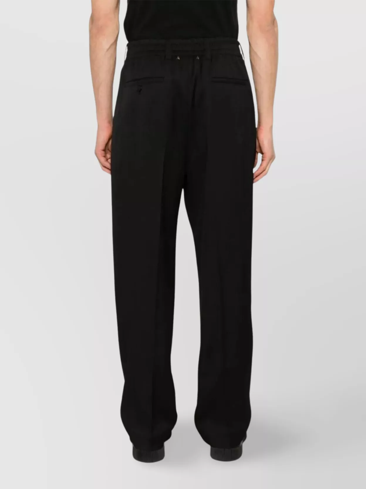 Golden Goose Man's Wool Gabardine Jogging Slacks