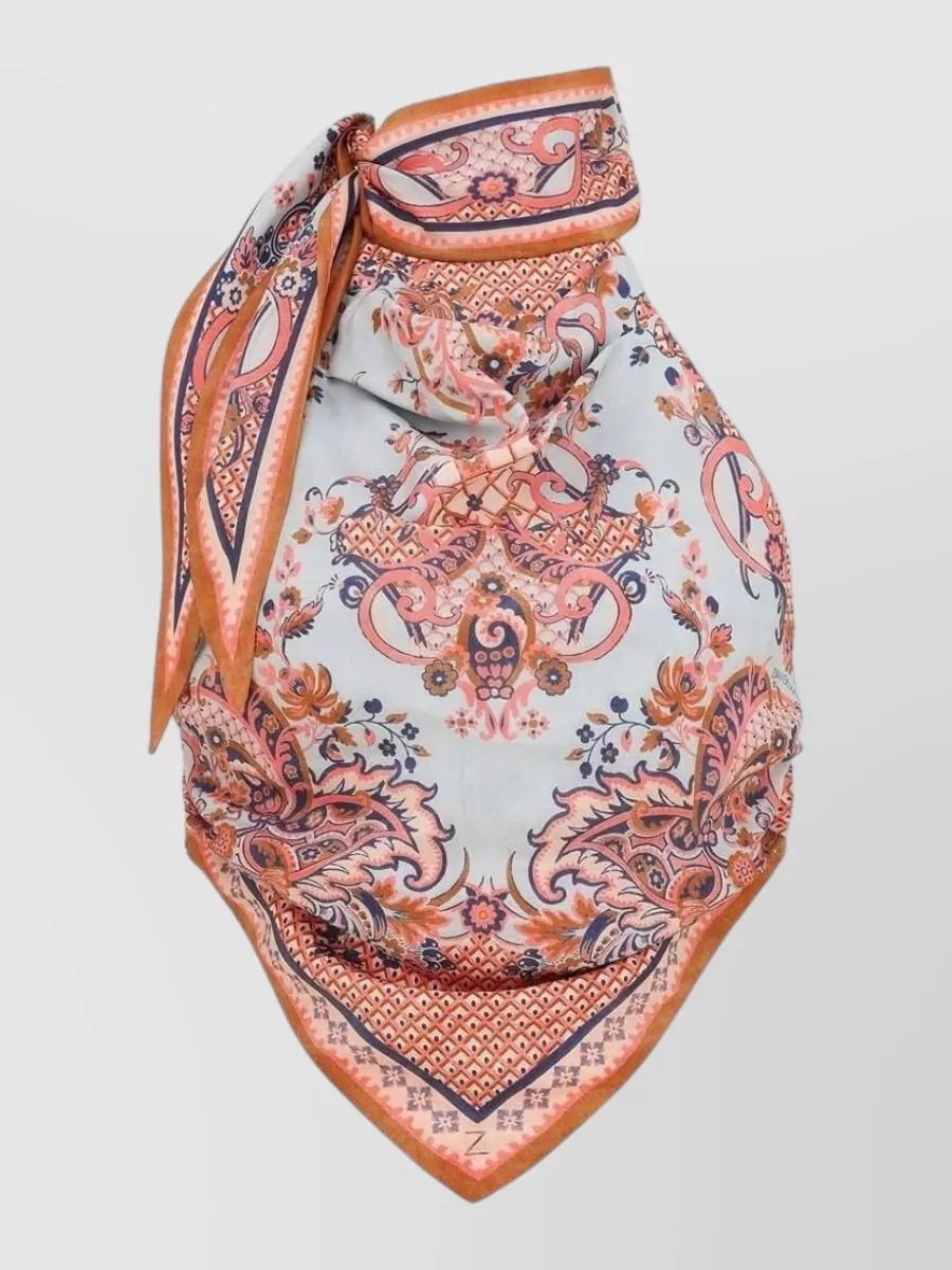 Zimmermann Silk paisley-print halterneck top