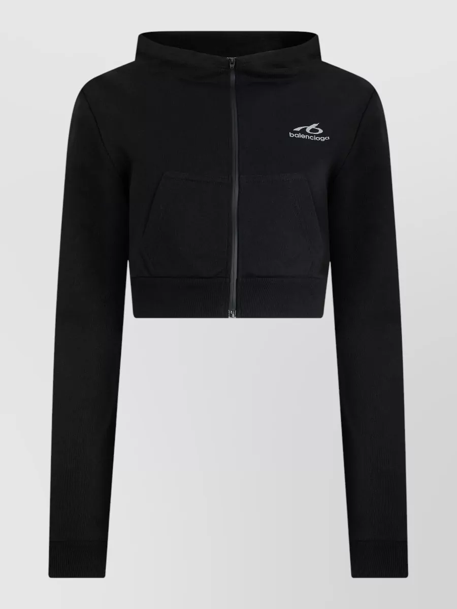 Balenciaga Cropped zip hoodie