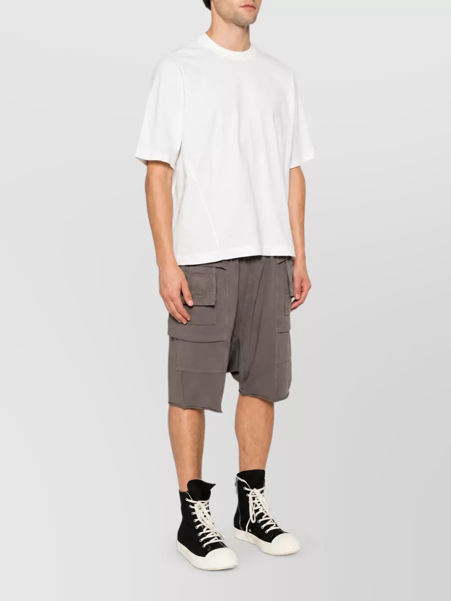 Rick Owens Drkshdw Ribbed Cotton Short-Sleeve T-Shirt