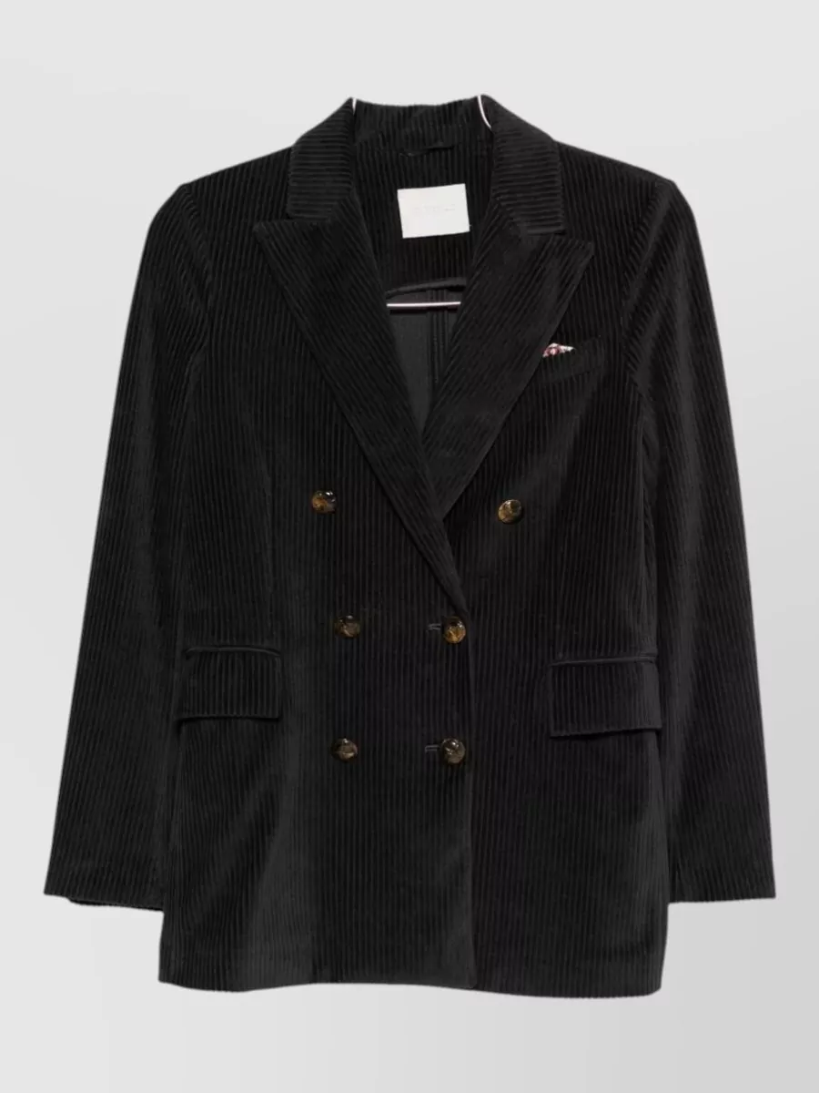 Circolo 1901 Cotton Corduroy Double-Breasted Suit Jacket