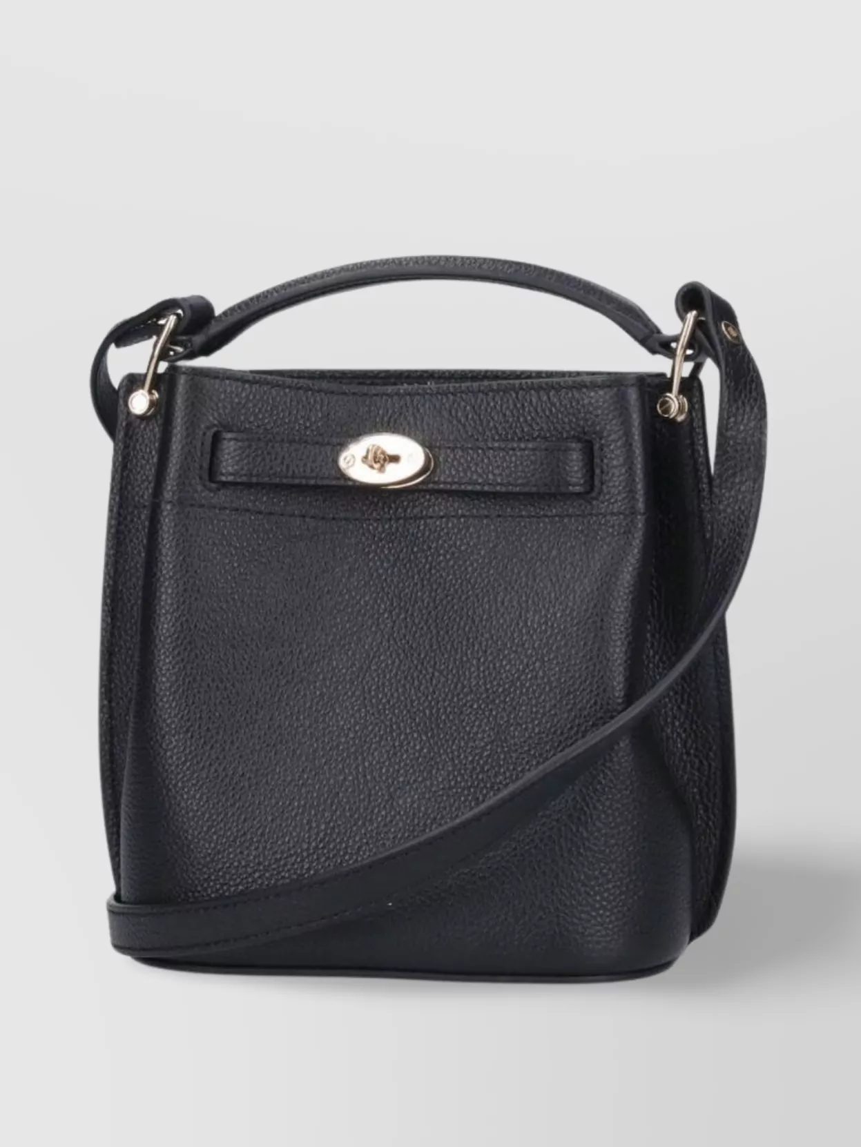 Shop Mulberry Pebbled Top Handle Adjustable Strap Shoulder Bag