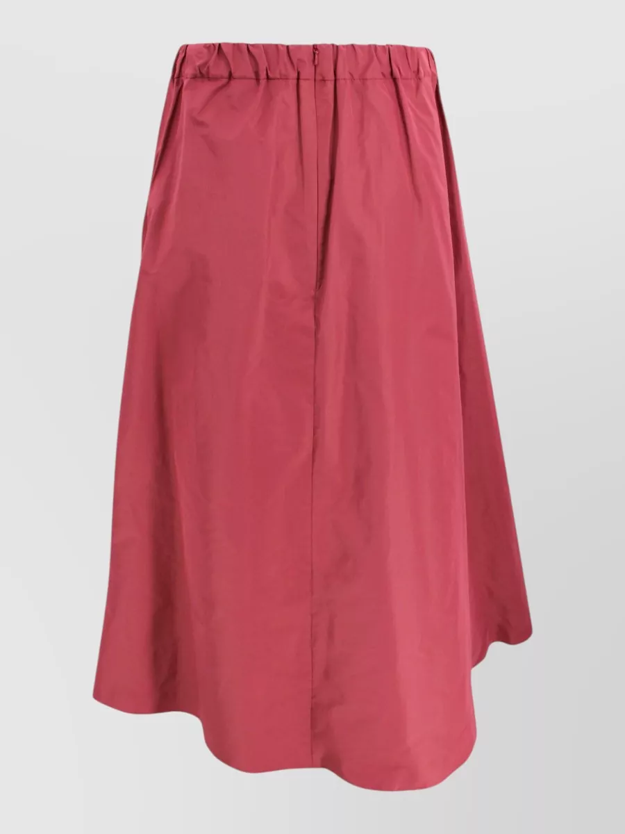 Weekend Max Mara Pleated Taffeta Maxi Skirt