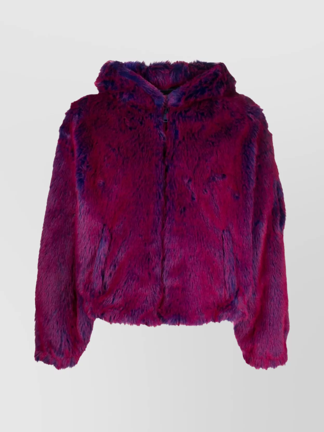 Shop Givenchy Cropped Hooded Varsity Jacket With Elastic Cuffs In Burgundy