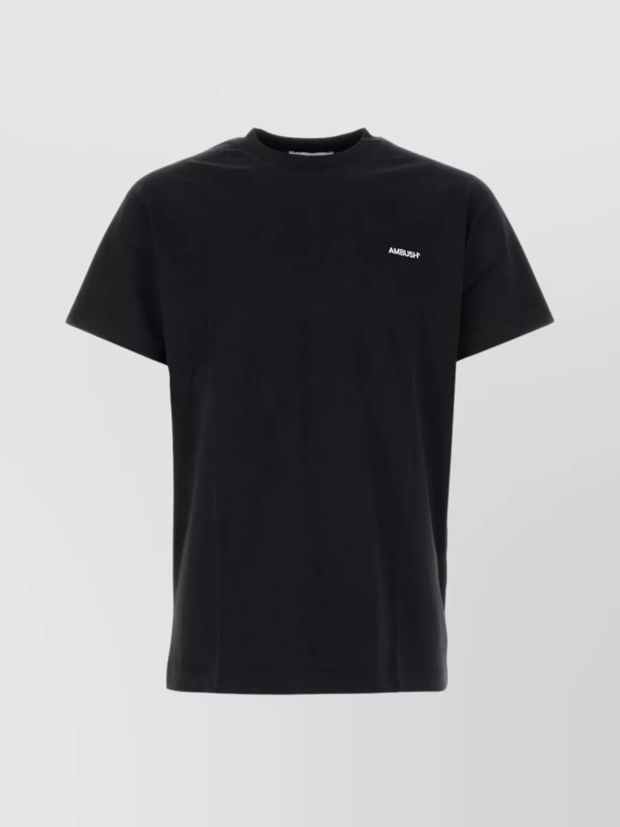 Shop Ambush Cotton Crew-neck T-shirt Trio In Black