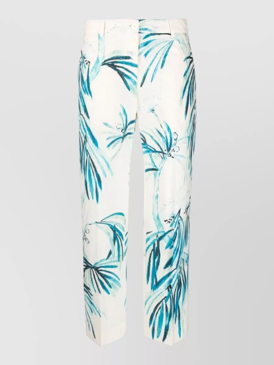 F.r.s For Restless Sleepers cotton mid-rise wide-leg printed trousers