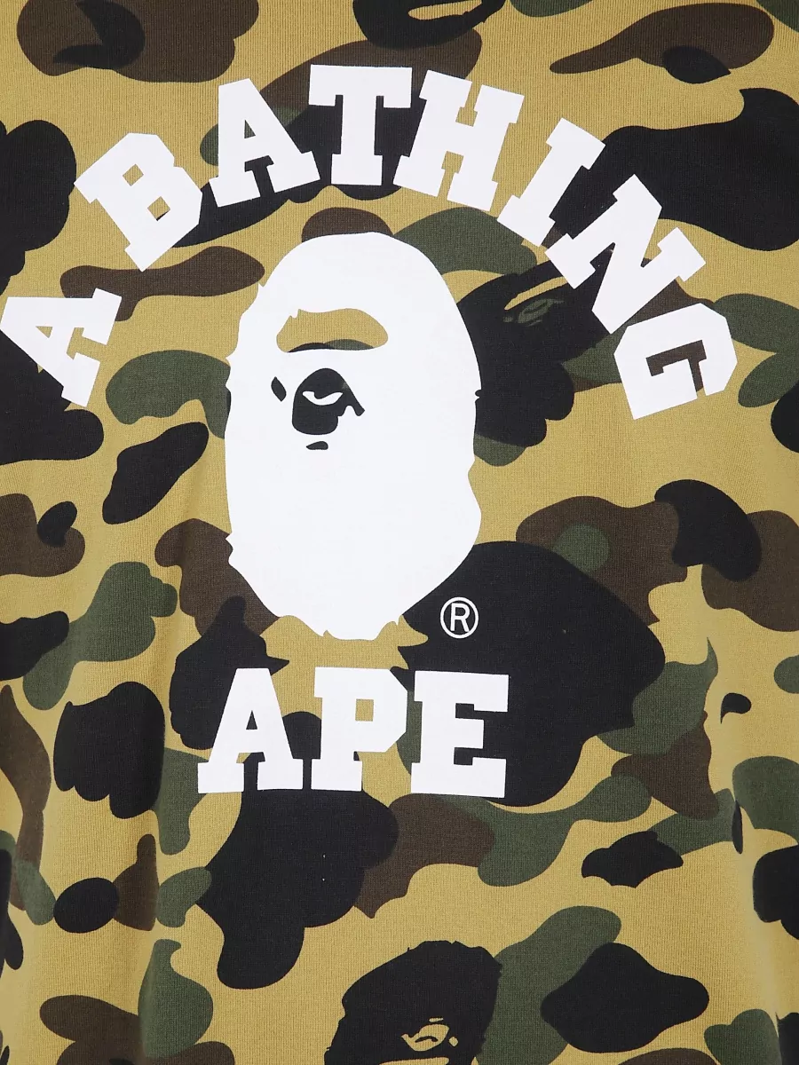 Bape Cotton 1St Camo College T-Shirt