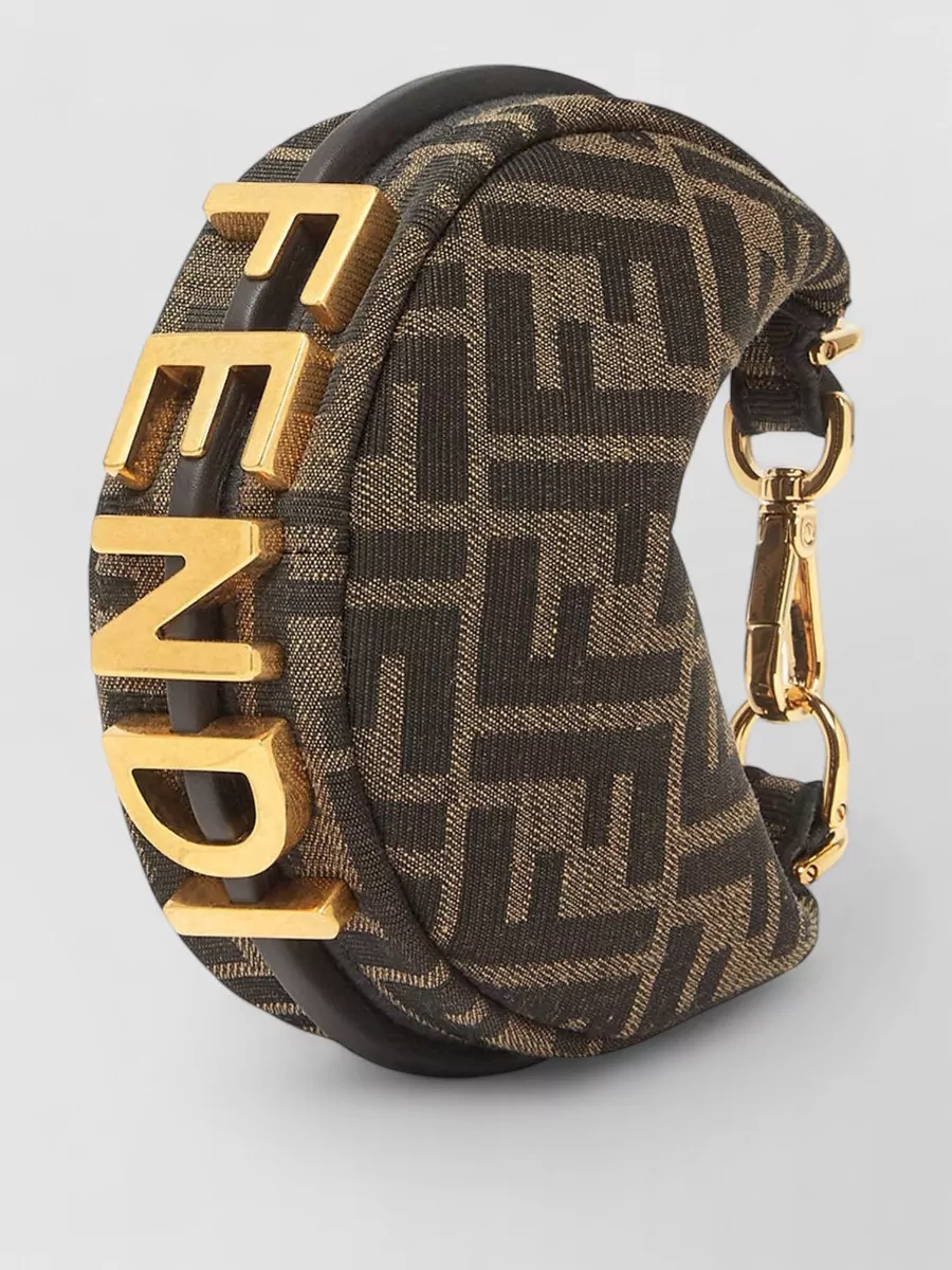 Fendi Fendigraphy Nano Jacquard Clutch Bag