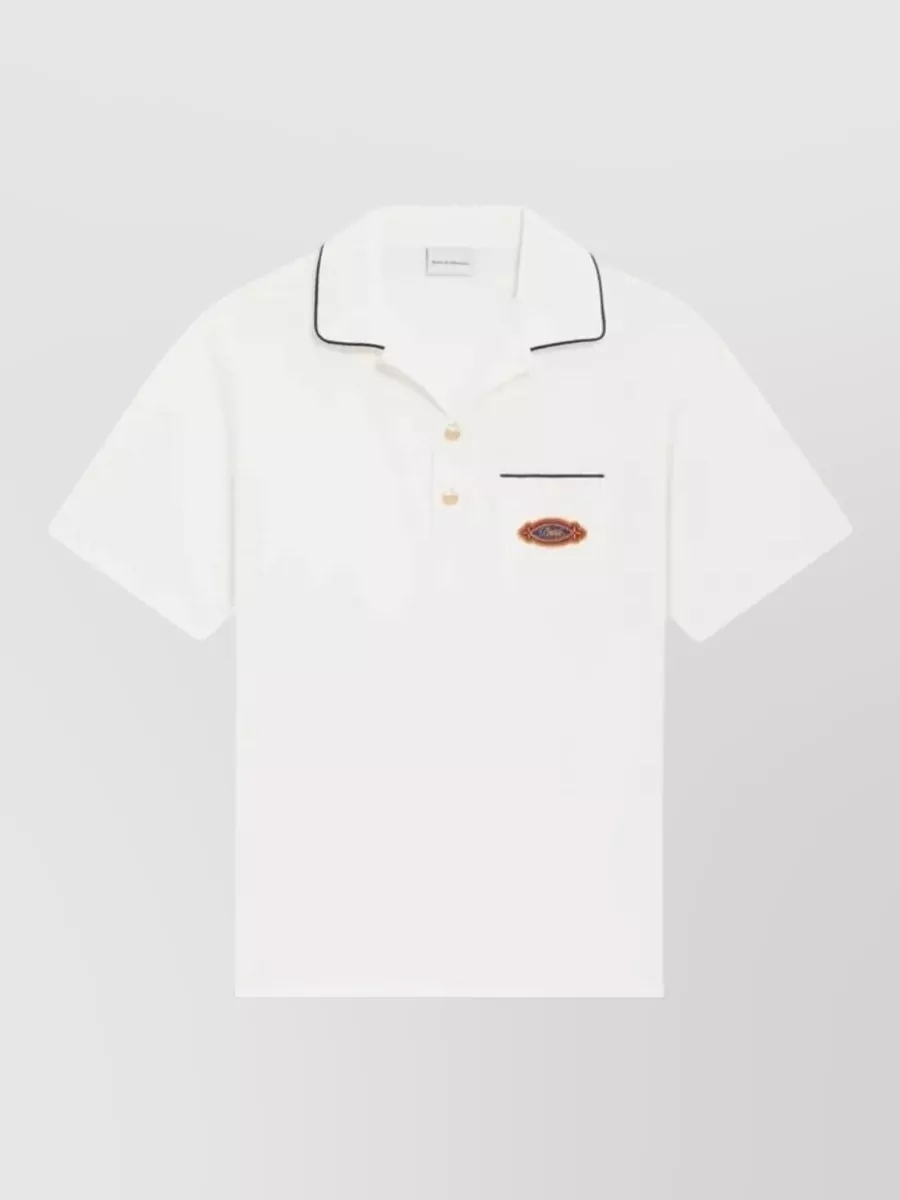 Drôle De Monsieur cotton polo shirt