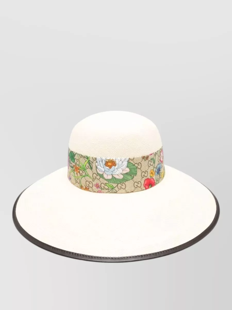 Gucci Wide-brim Straw Sun Hat