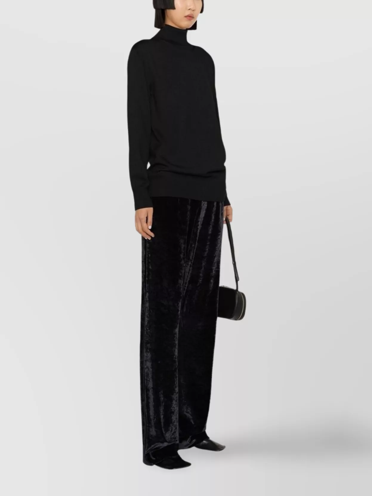 Jil Sander Luxe Merino Turtleneck Knit Sweater