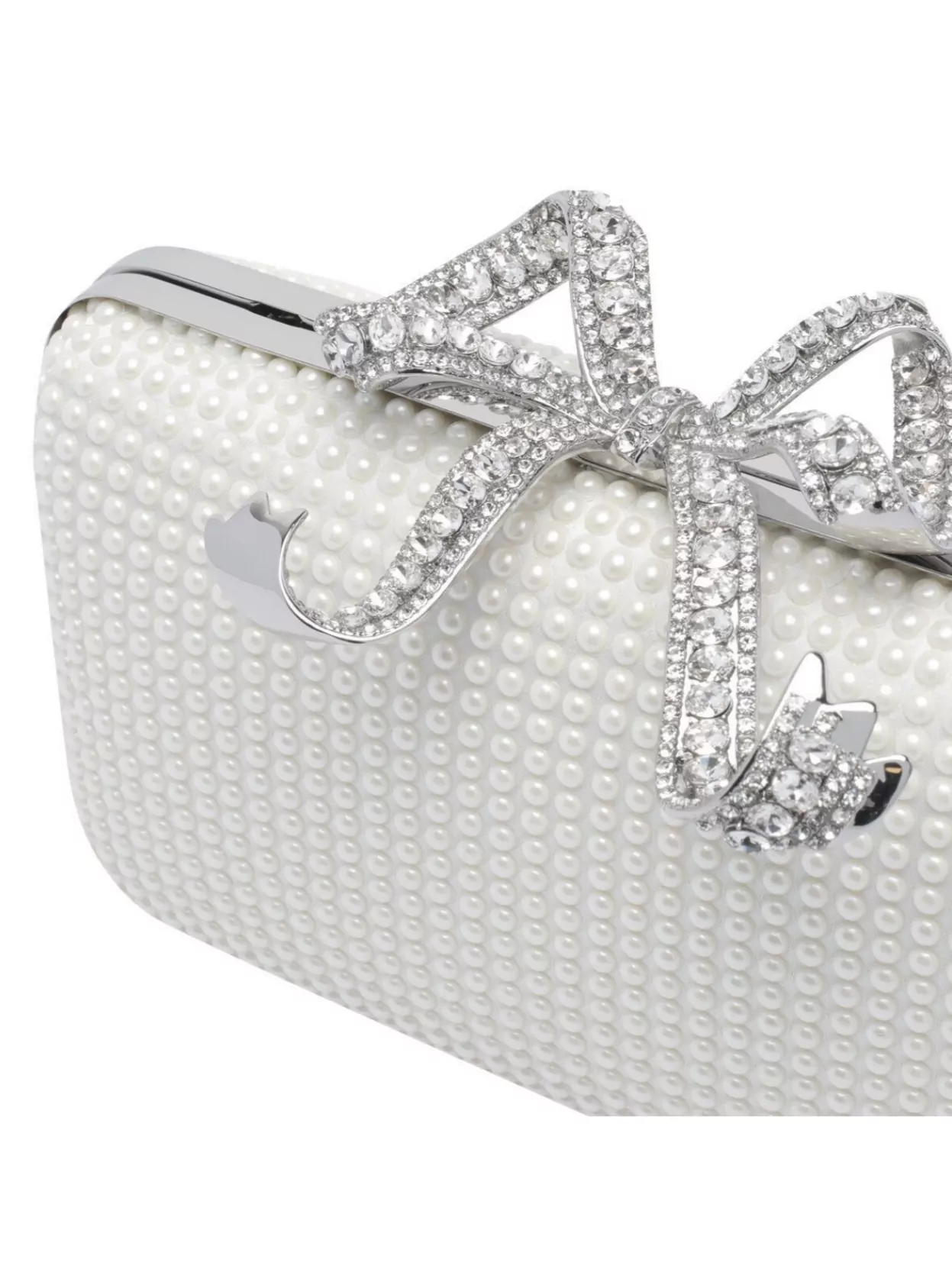 Shop Self-portrait Curved Rhinestone Embellished Shoulder Bag