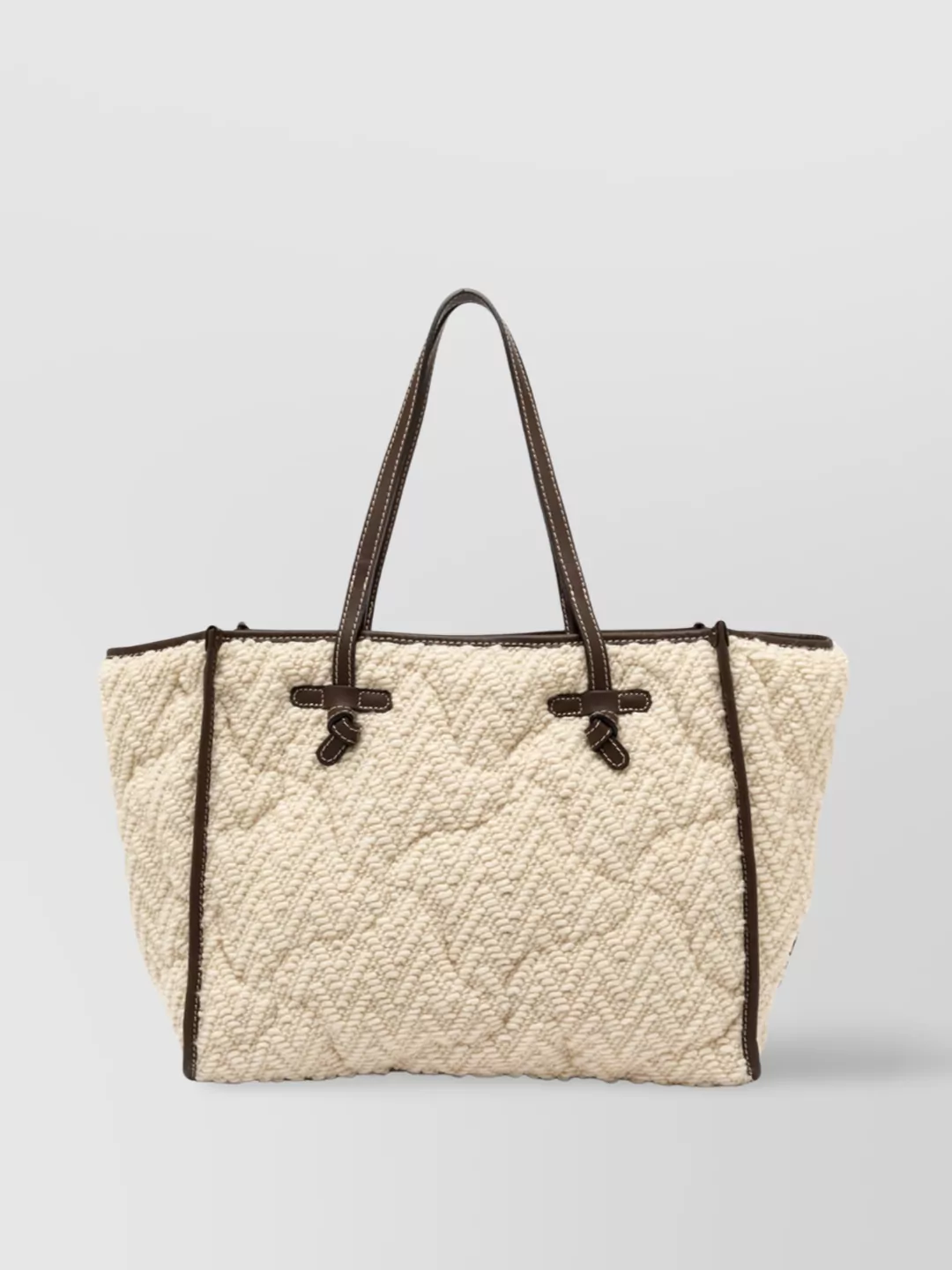 Gianni Chiarini Quilted Texture Tote Bag With Dual Handles