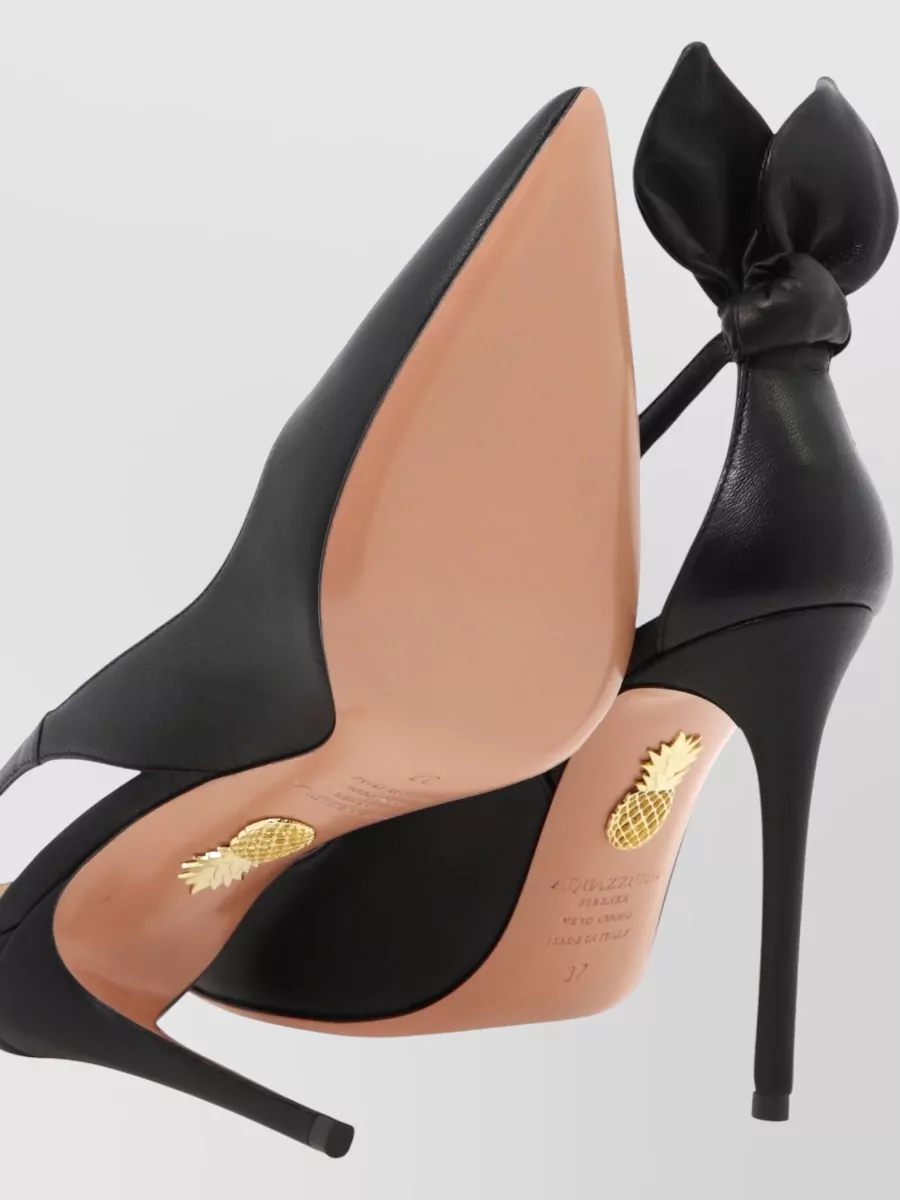 Aquazzura Leather Bow Tie Pumps 105 Mm