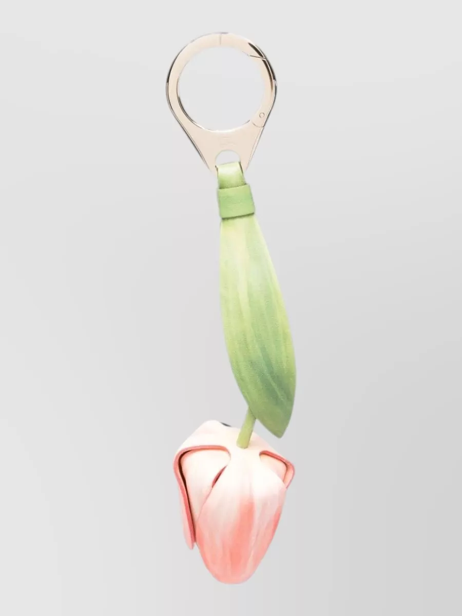Christian Louboutin leather tulip bag charm
