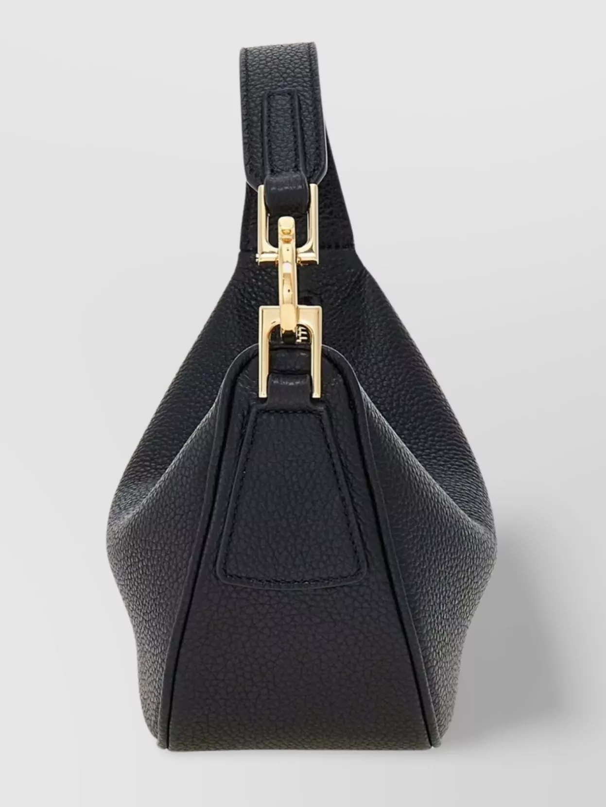 Ferragamo Smiling Leather Handbag Gold Hardware
