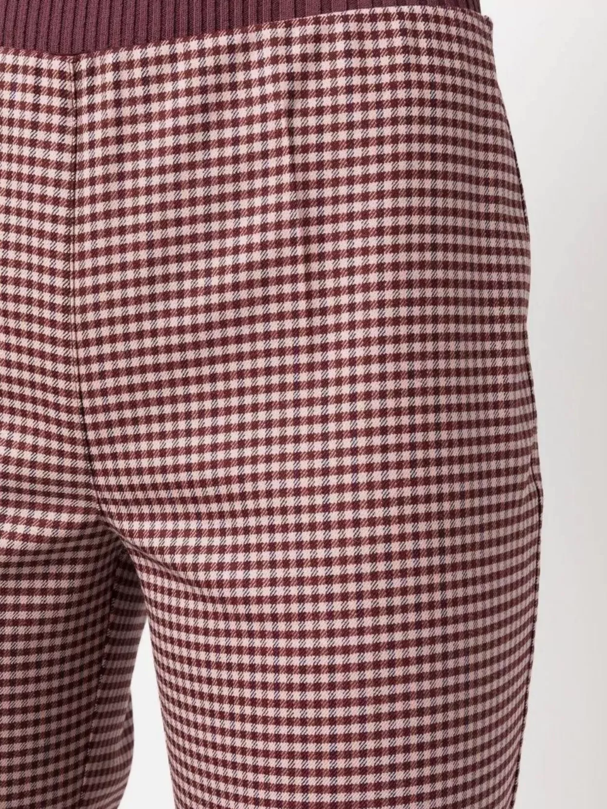 Parosh Houndstooth Pattern Flared Ankle-Length Trousers