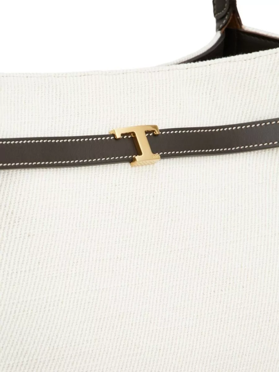 Tod's Medium Tote Bag Buckle Detail Handles