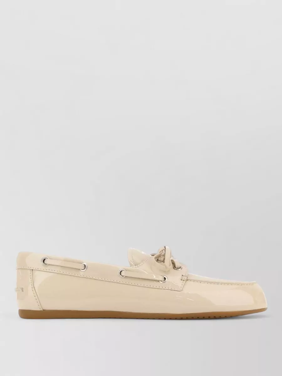 Miu Miu leather loafers