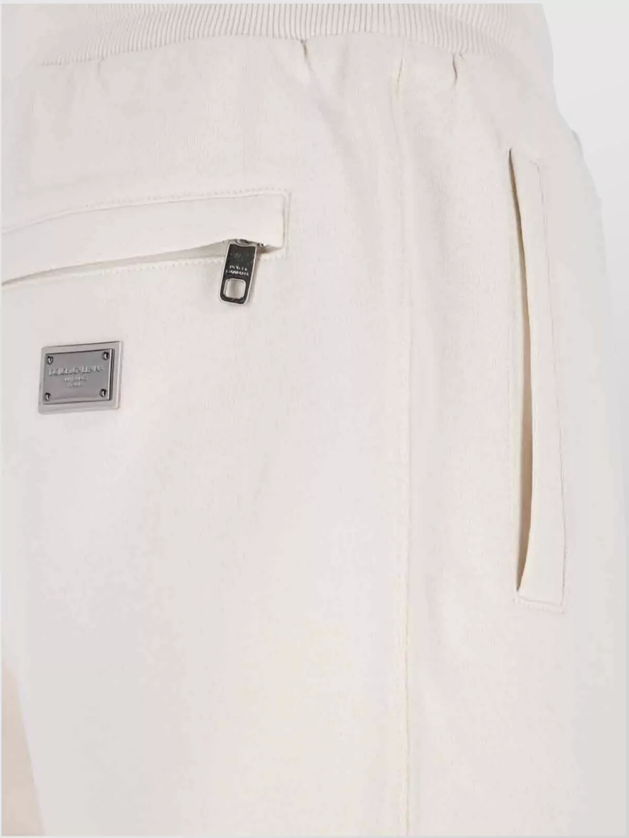 Dolce&Gabbana Straight Trousers With Elastic Waistband And Pockets