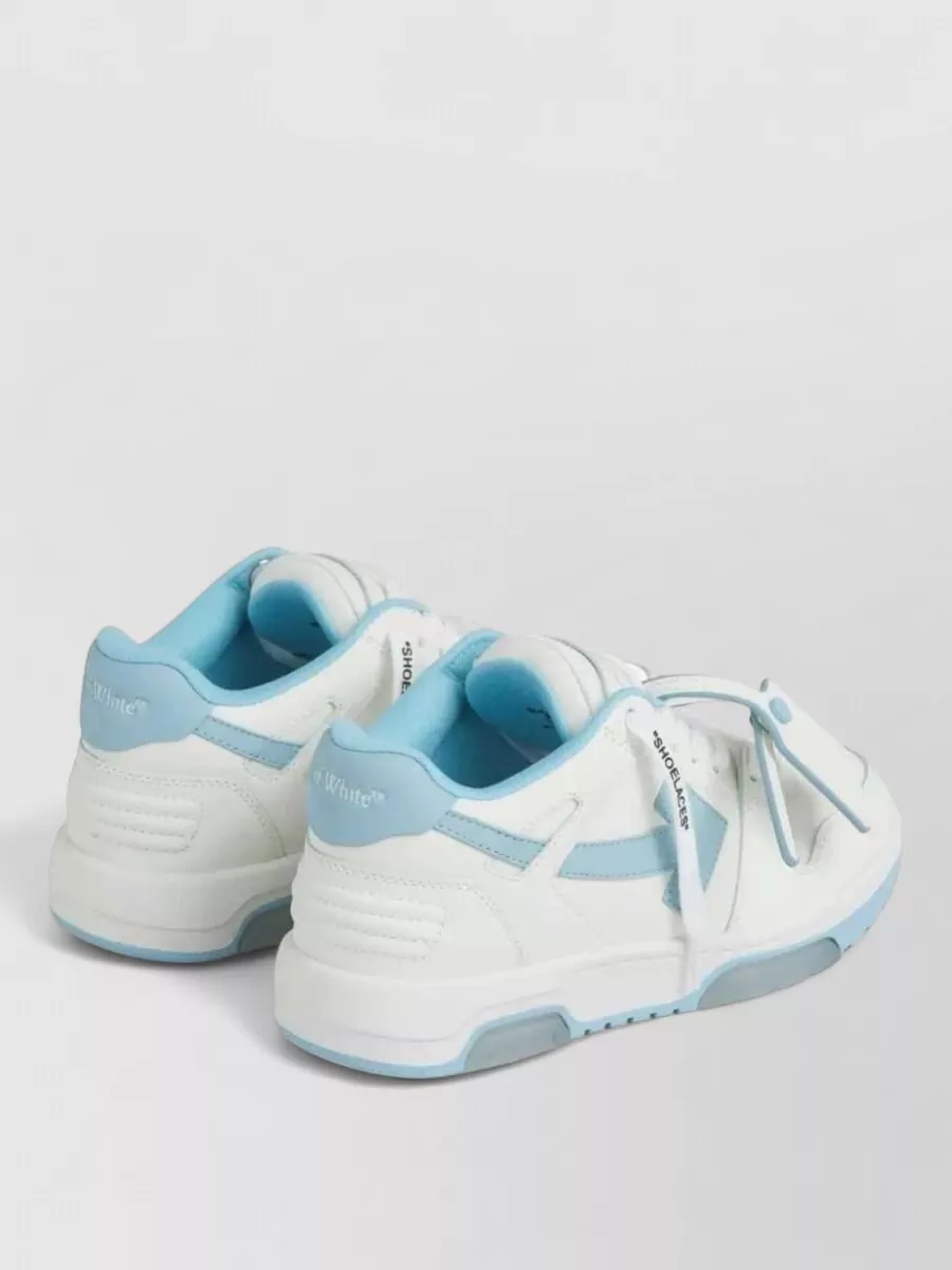 Off-White Leather Low-Top Sneakers