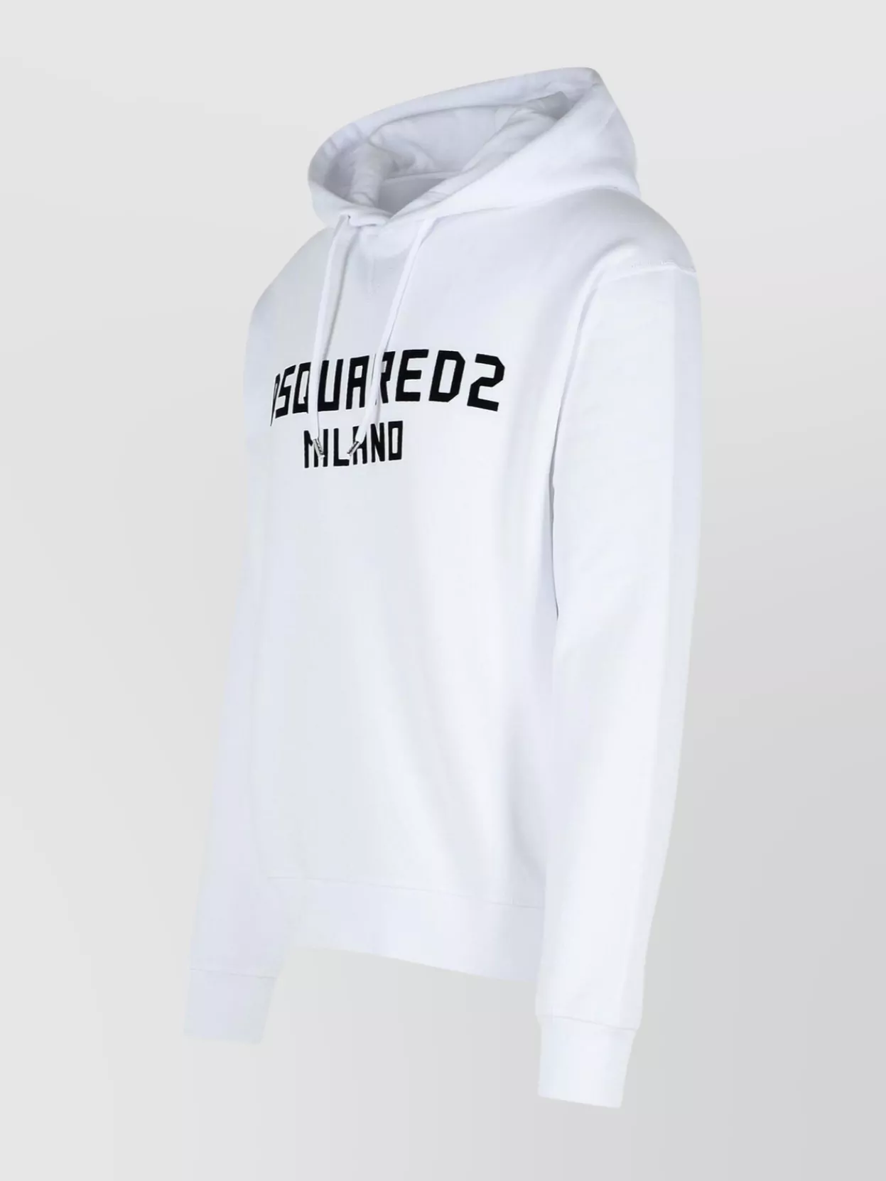 DSQUARED2 COTTON HOODED SWEATSHIRT DRAWSTRING