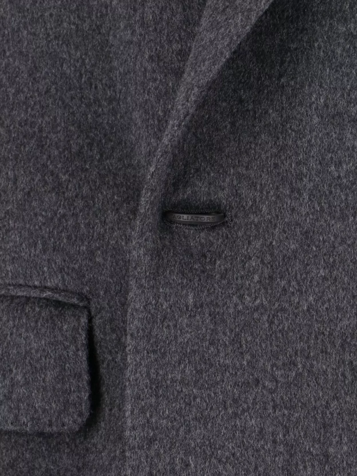Tagliatore Cappotto D Petto Rever A Lancia Lana Spinata In Gray