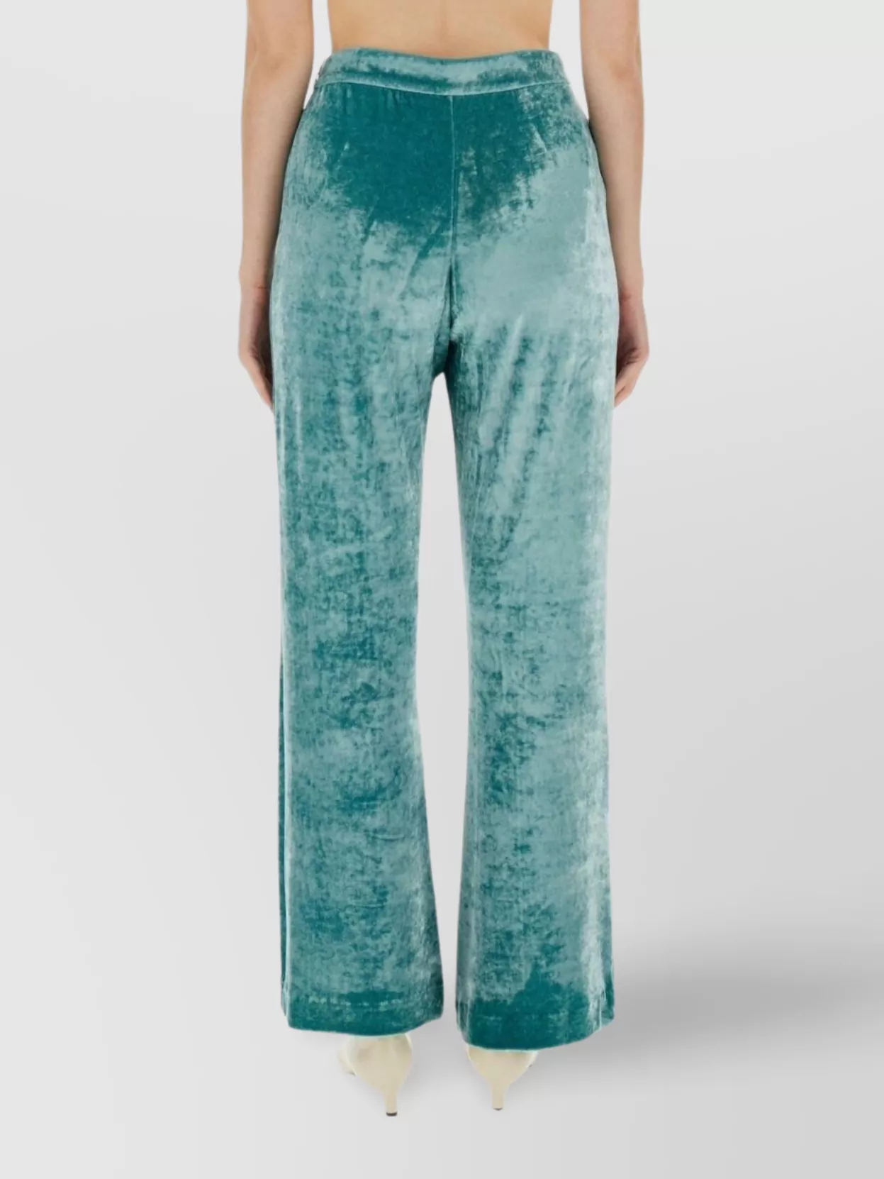 Jil Sander High-rise Velvet Straight-leg Pants