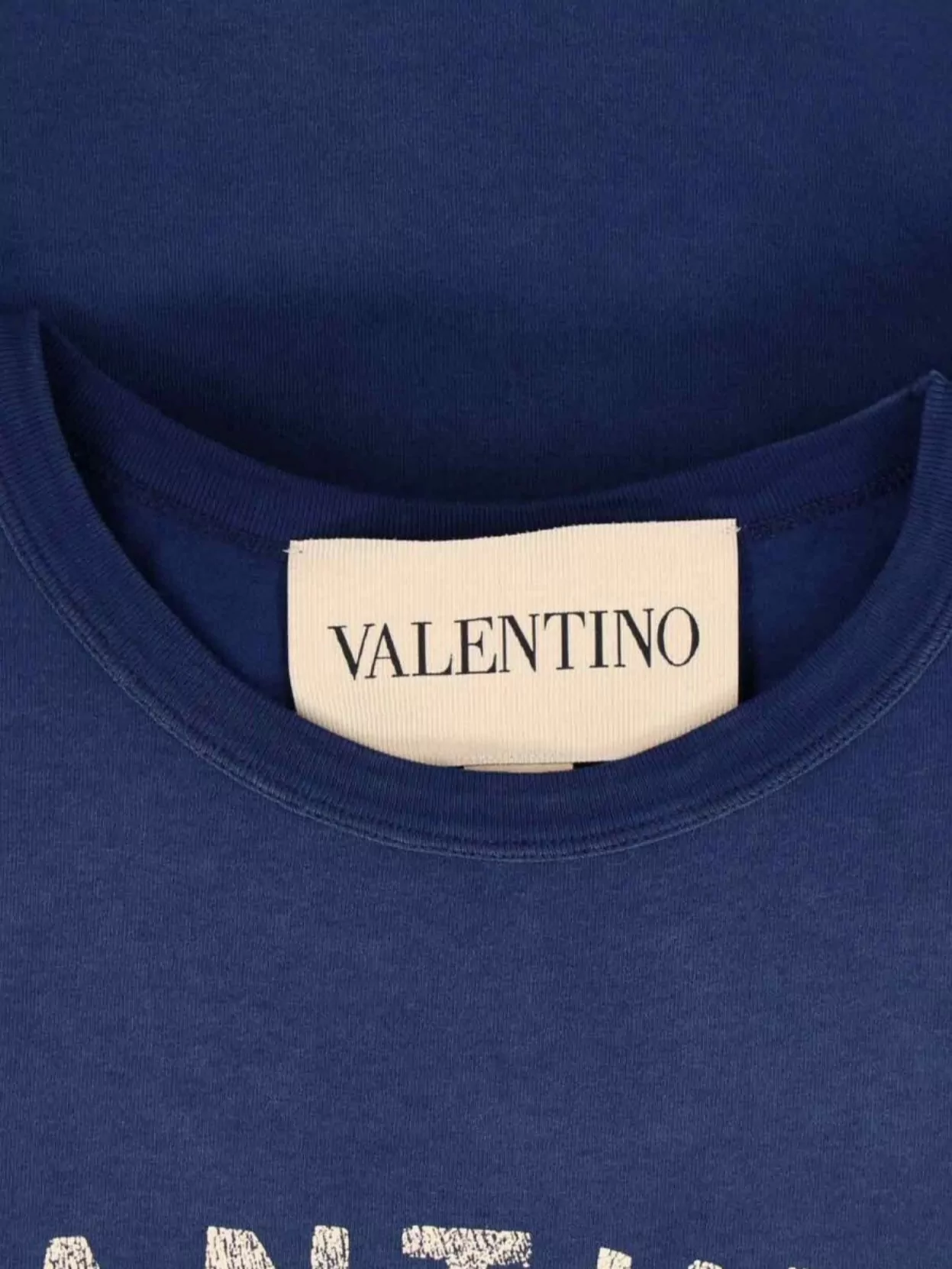 Valentino Crew Neck Graphic And Text Design