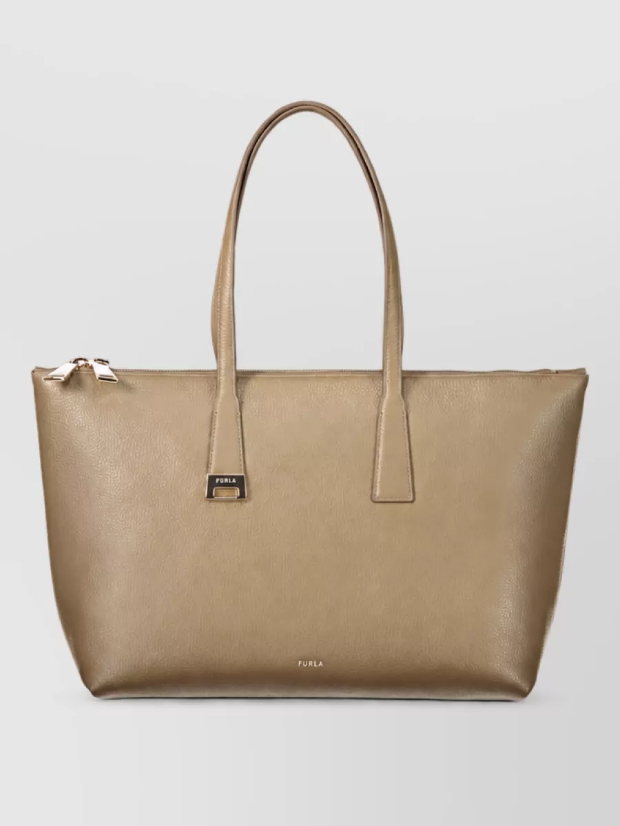 Furla leather tote bag