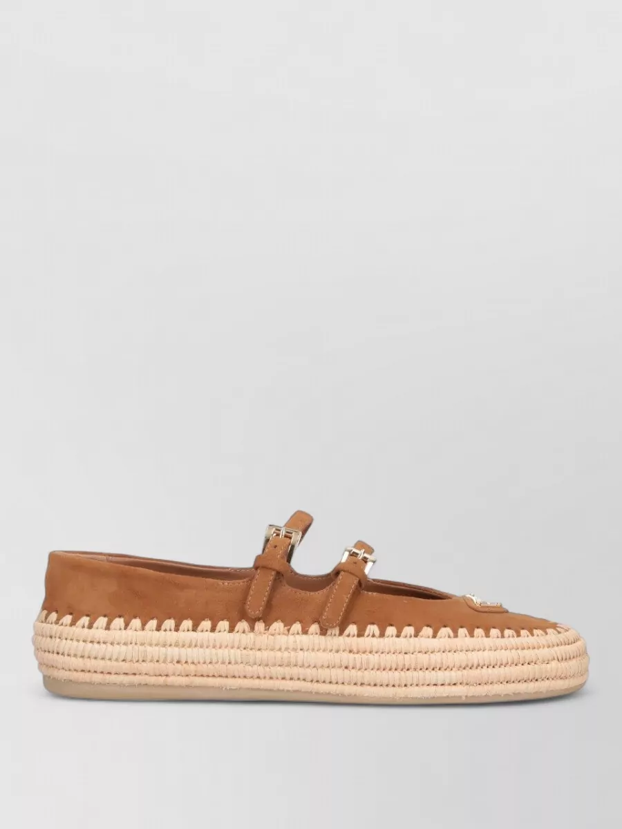 Prada Leather Espadrilles
