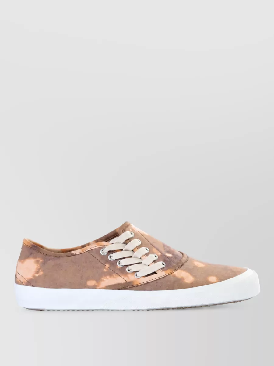 Maison Margiela Cotton Lace-Up Sneakers
