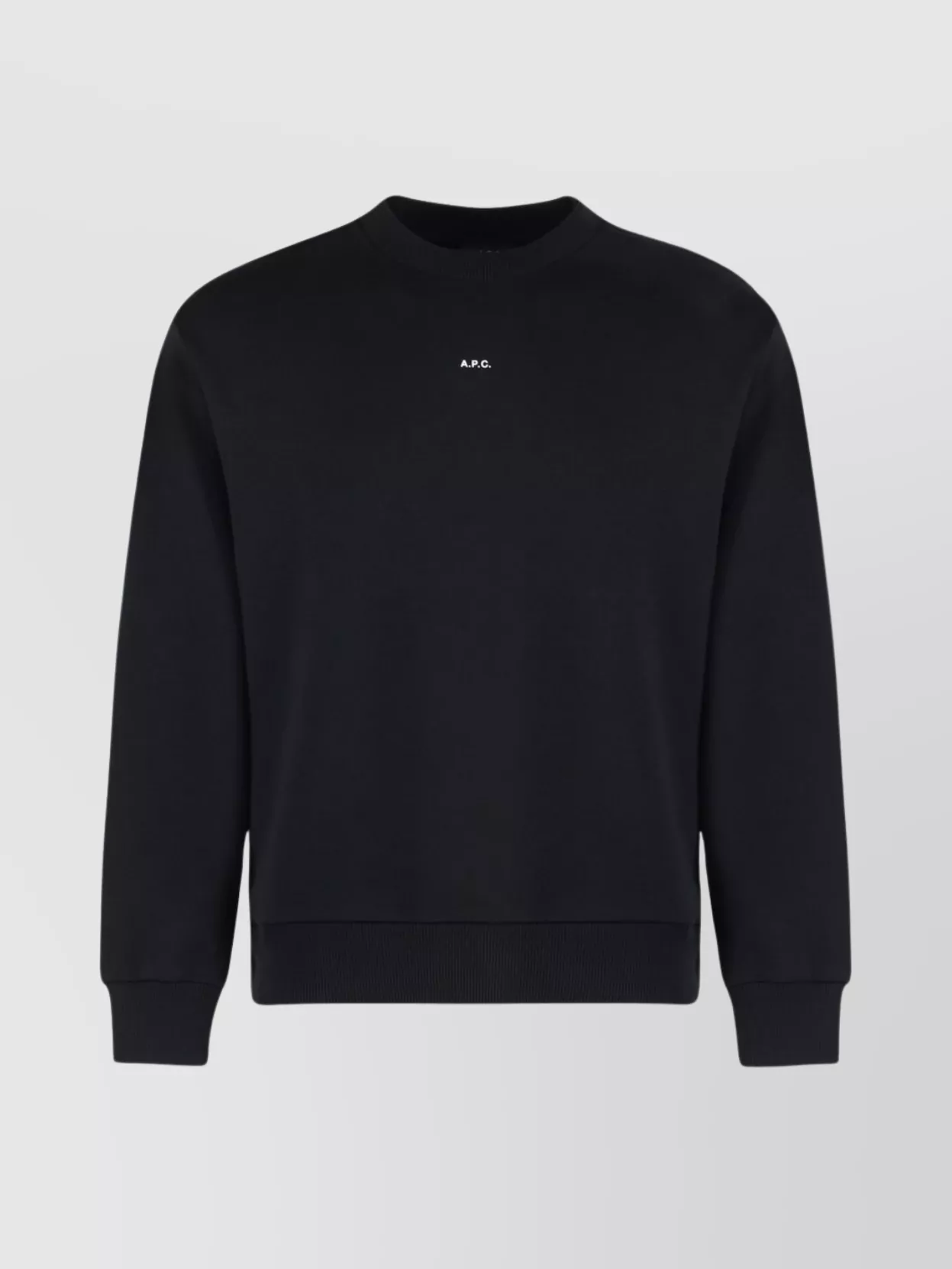 Apc Oversized Logo Cotton Crew-neck Sweatshirt