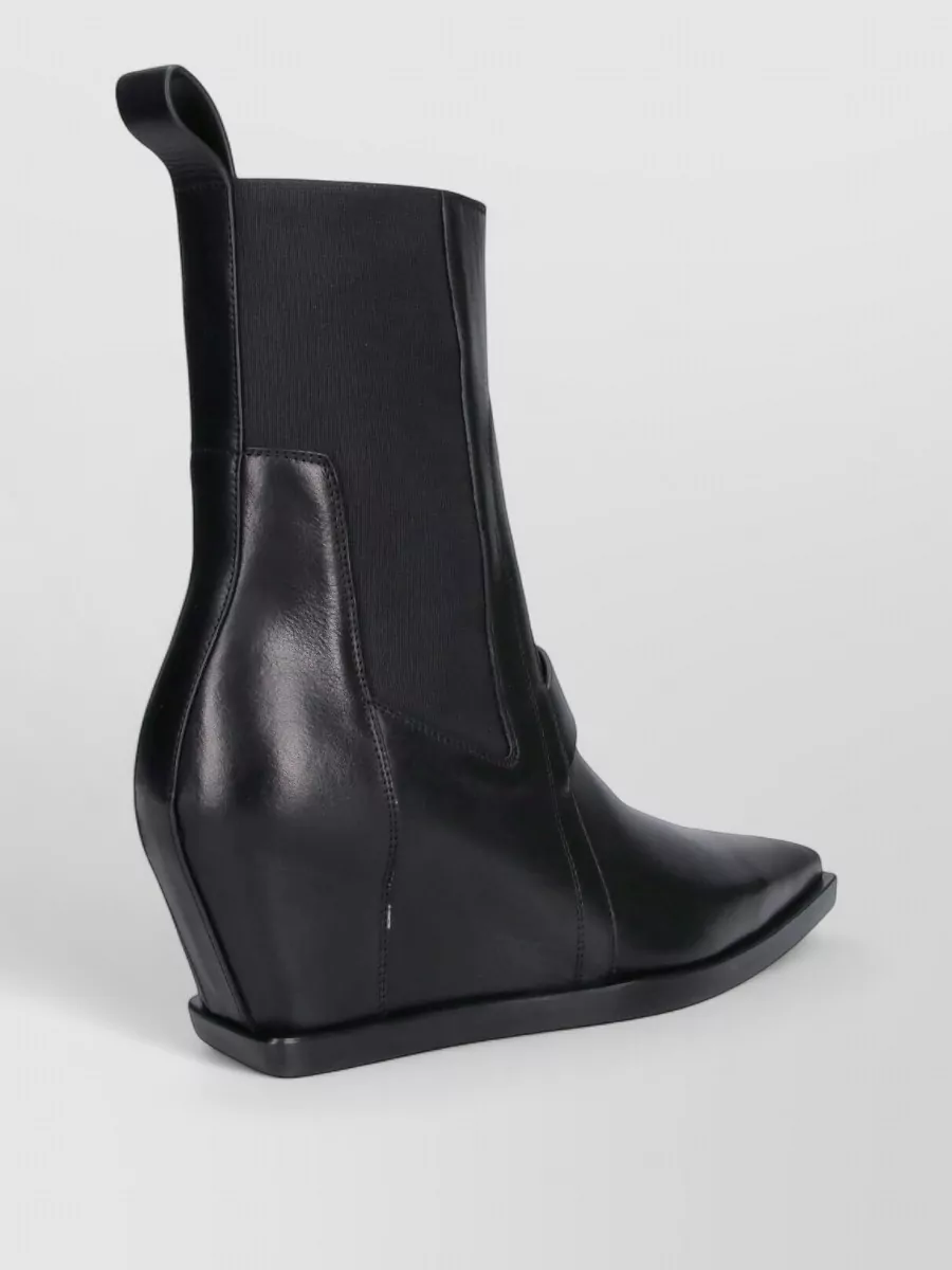 Rick Owens Leather Ankle Boots