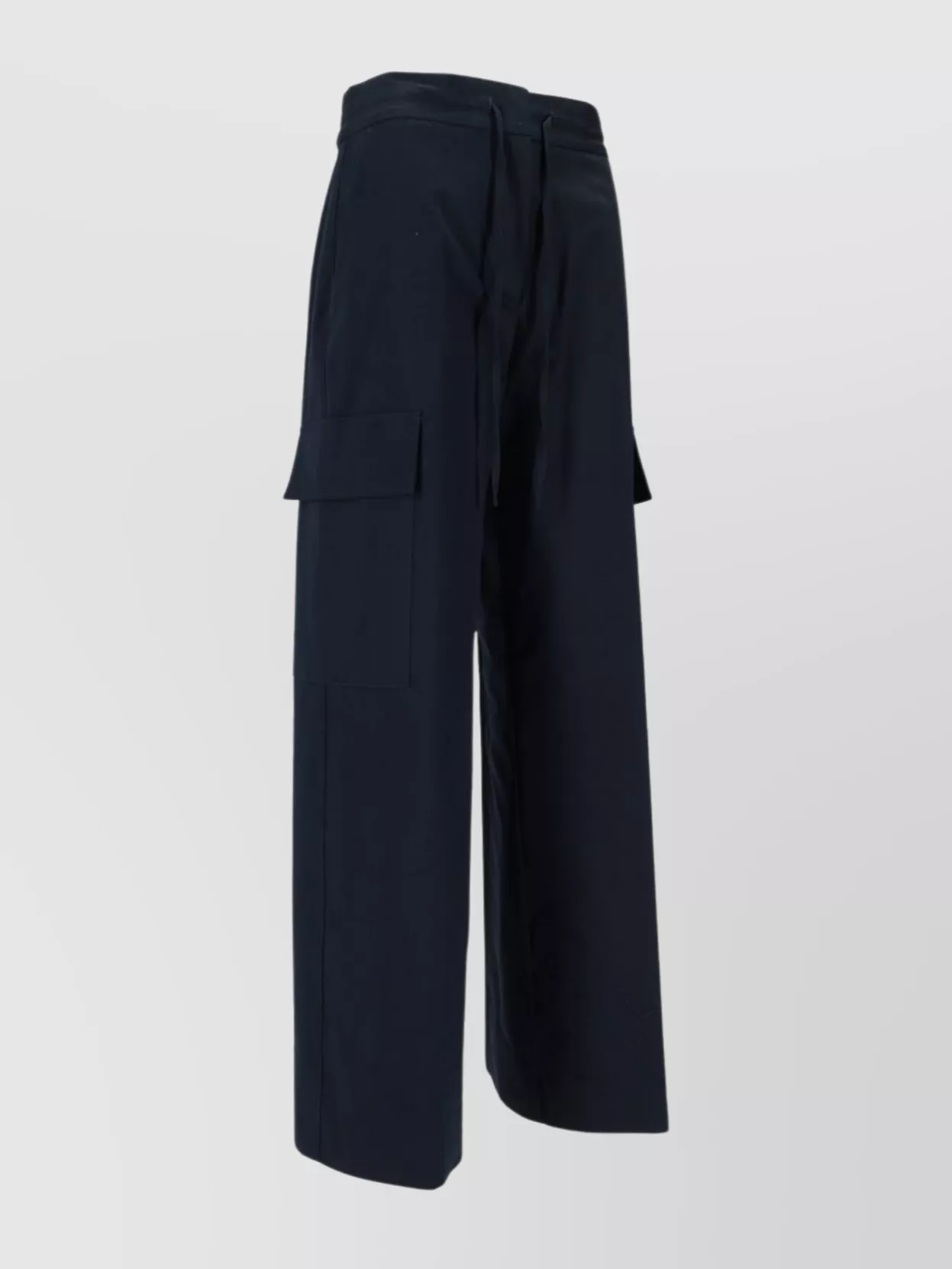 Parosh High Waist Wide Leg Cargo Trousers