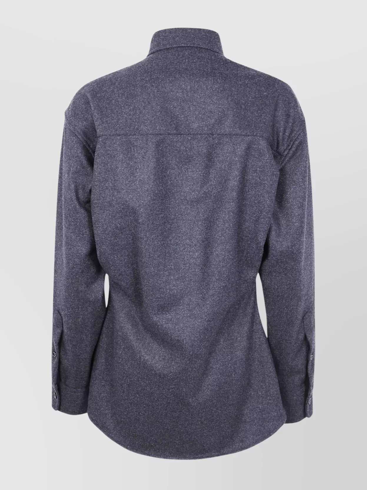 Darkpark Tailored Wool Shirt Long Sleeves In Black