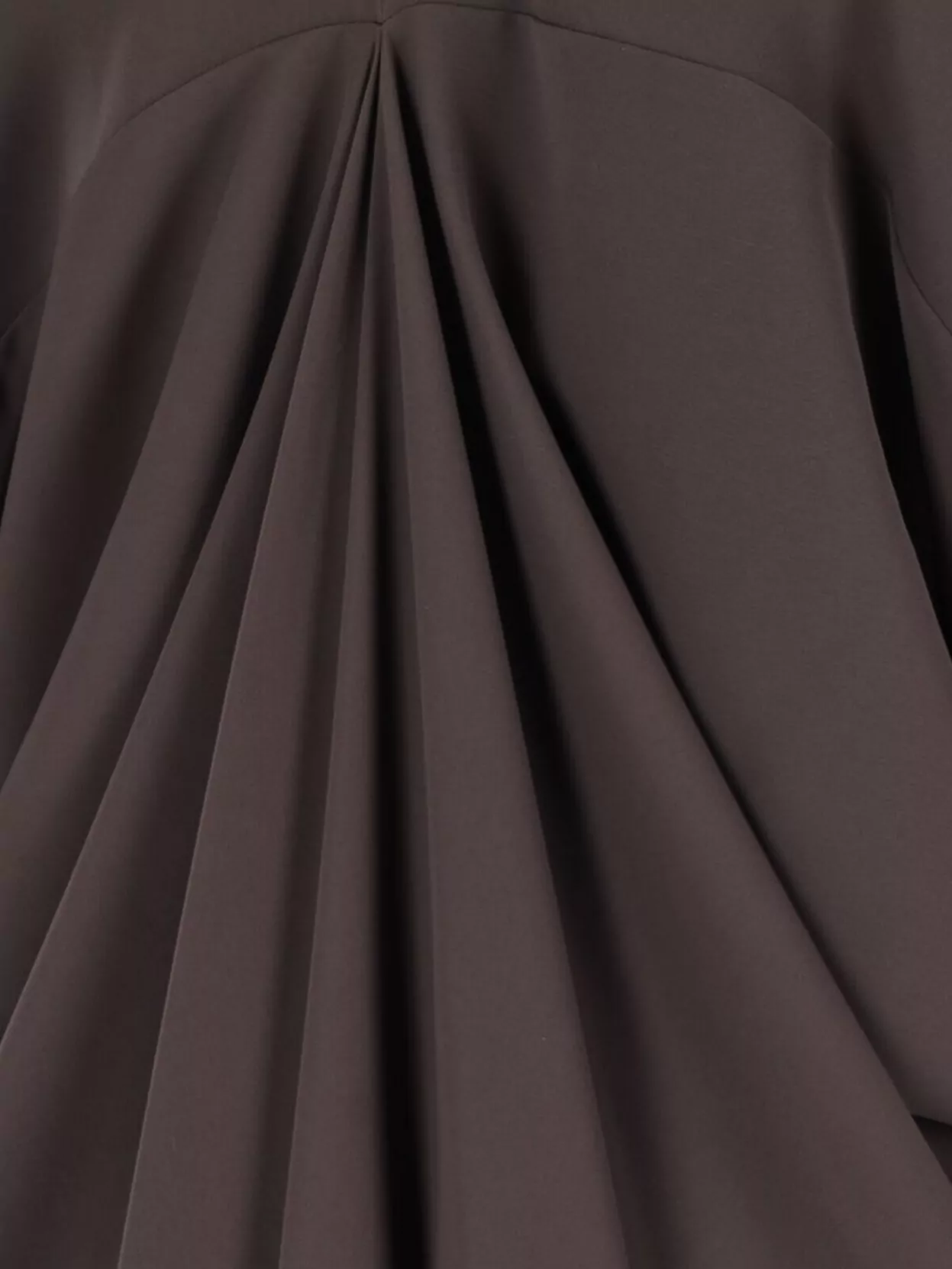 Mm6 Maison Margiela Knee Length Draped Design Dress With Short Sleeves
