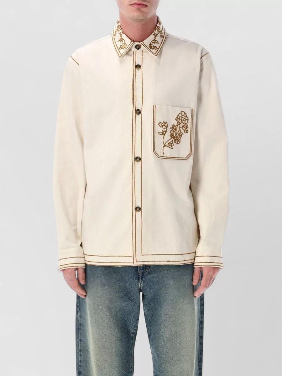 Isabel Marant embroidered overshirt jacket