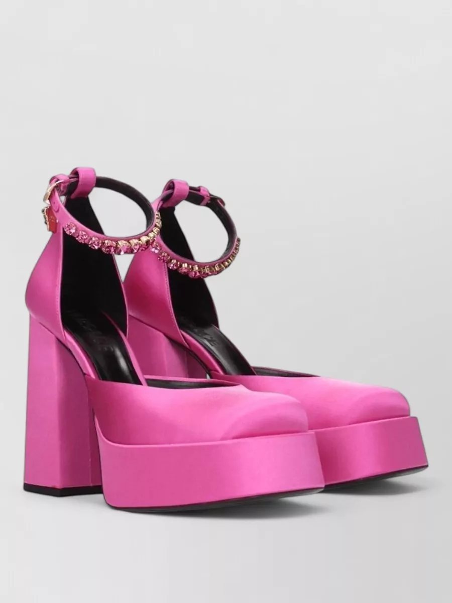 Versace Satin Platform Sandals