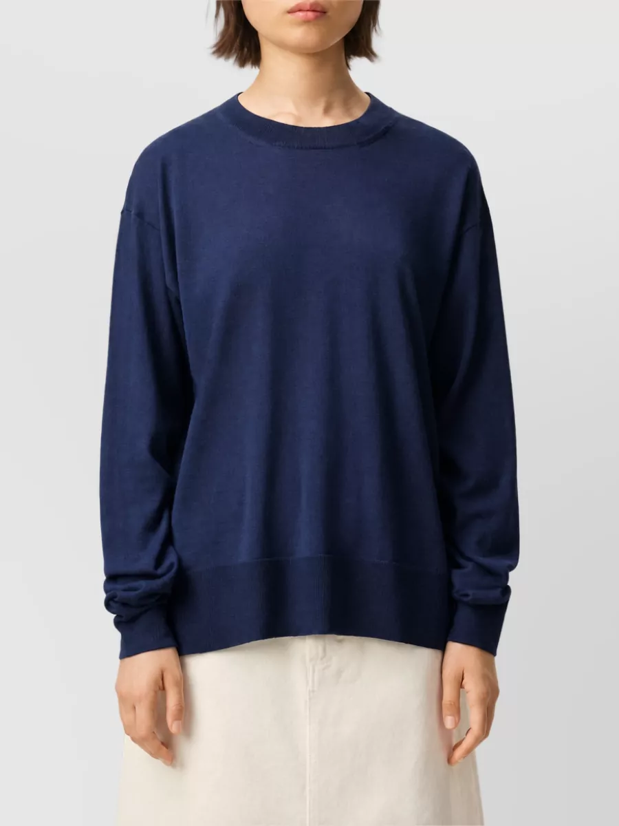 Ami Paris Wool Silk Crewneck Sweater
