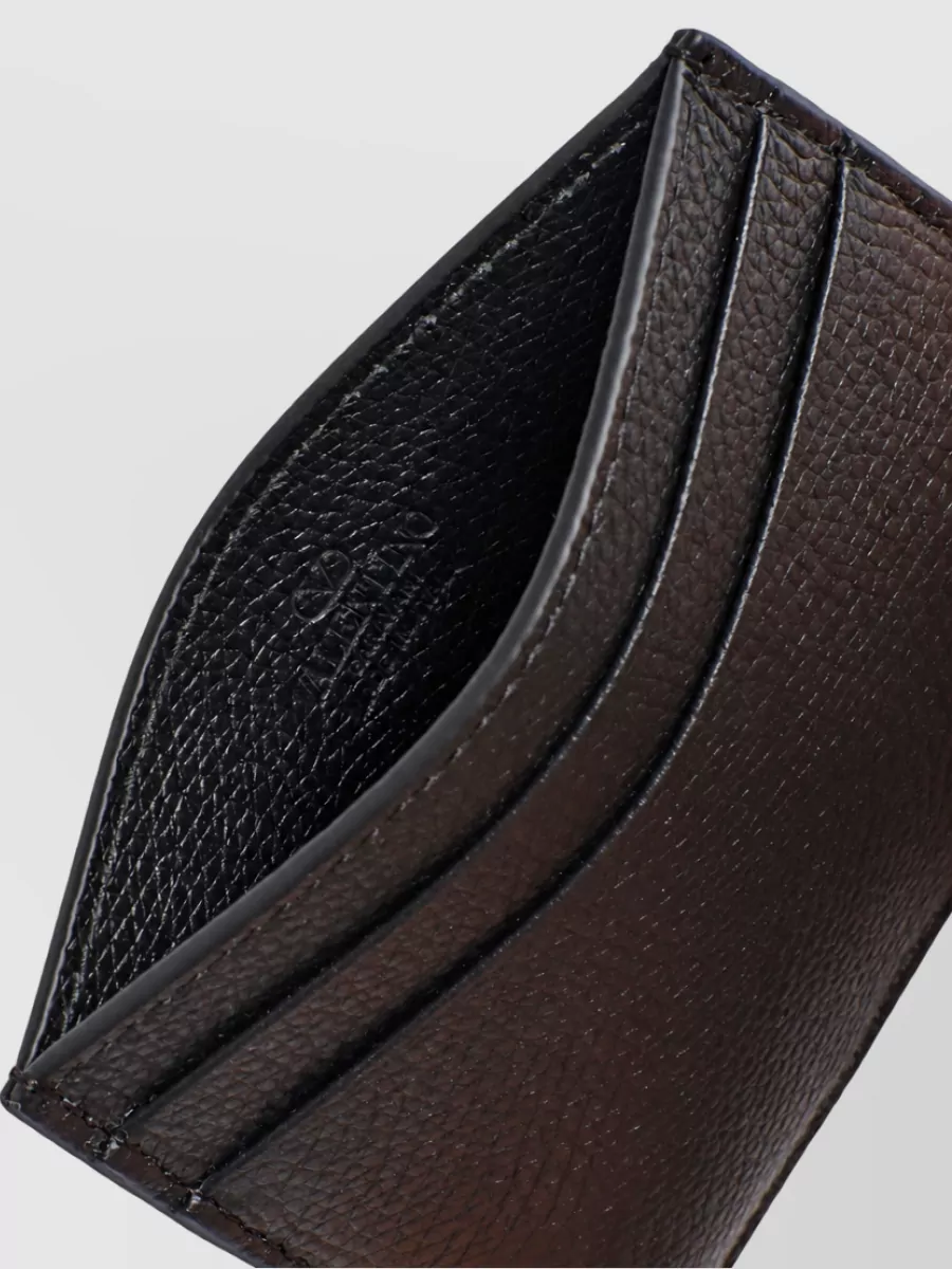 Valentino Calf Leather Card Holder