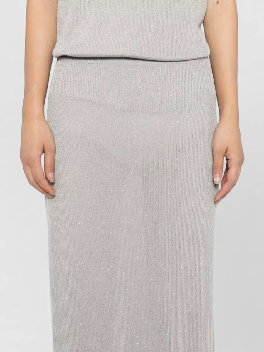 Tom Ford Long Skirt Sequin Detail Mid Rise