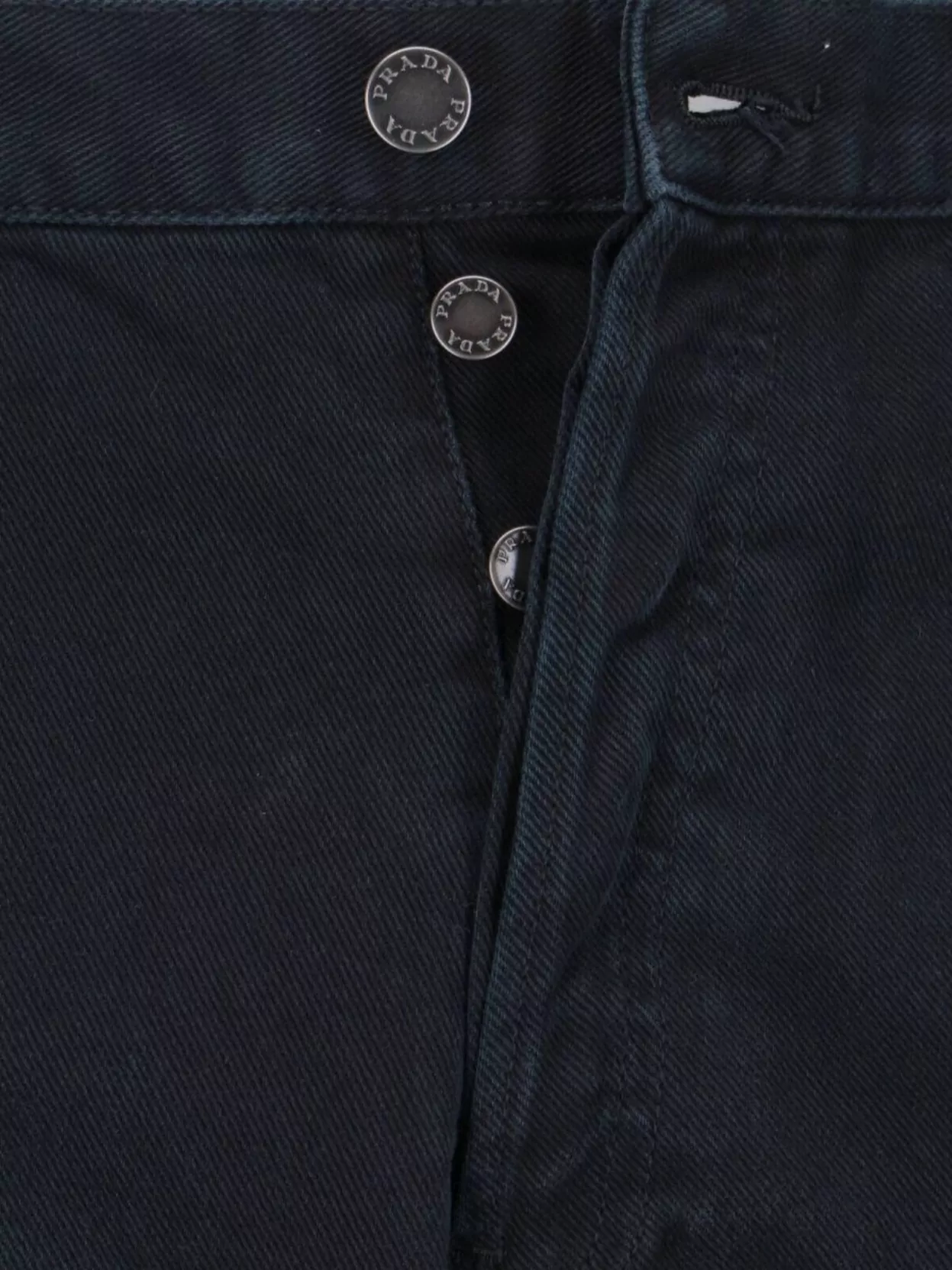 Prada Trousers Straight Belt Loops In Black
