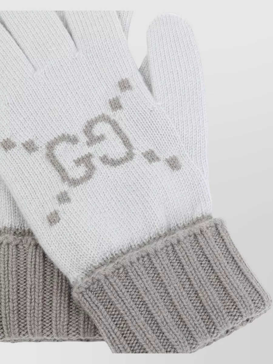 Gucci Knit Gloves Ribbed Cuffs